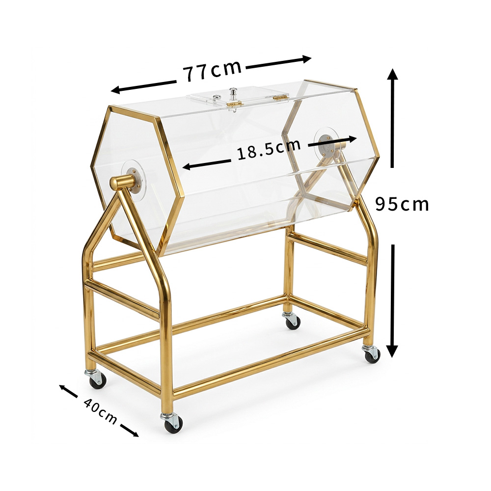 六角摸彩箱租借|透明抽獎箱・活動摸彩設備出租|尾牙春酒抽獎用品:圖片 4